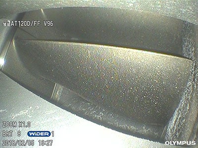 Solution using IPLEX industrial videoscope high resolution imaging systems